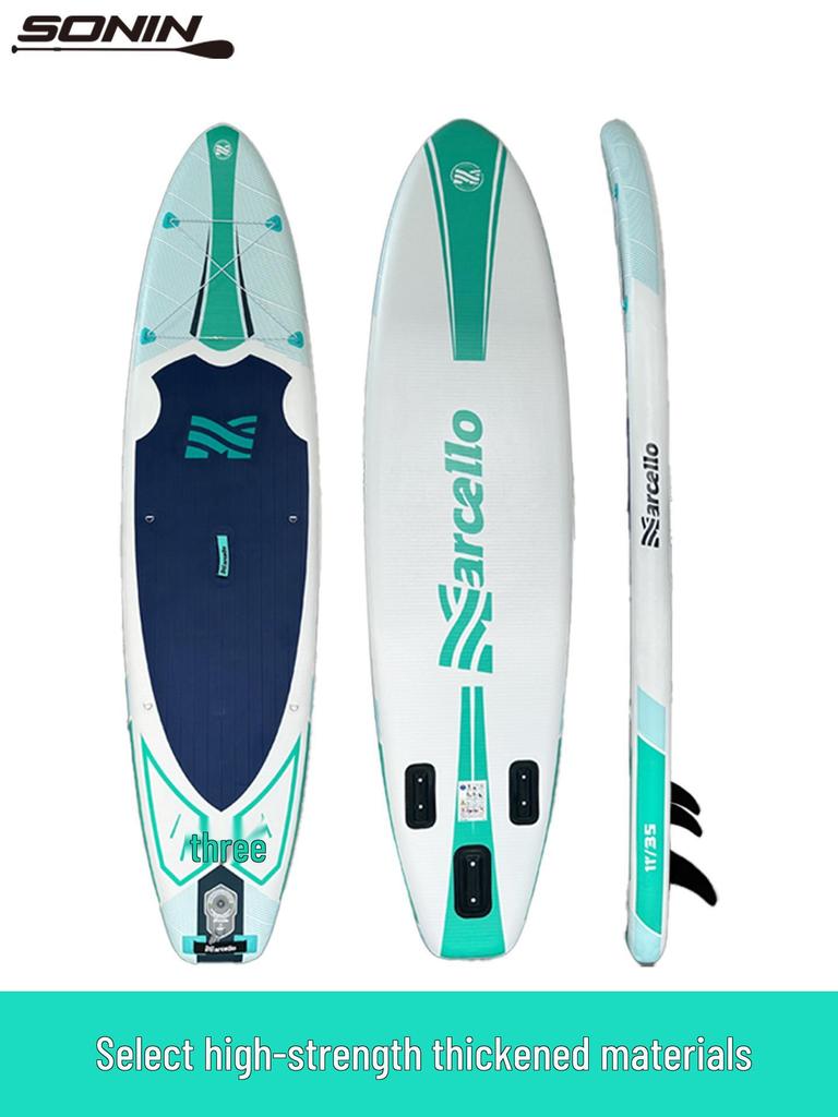 Adult Inflatable Stand-Up Paddleboard with Detachable Fin