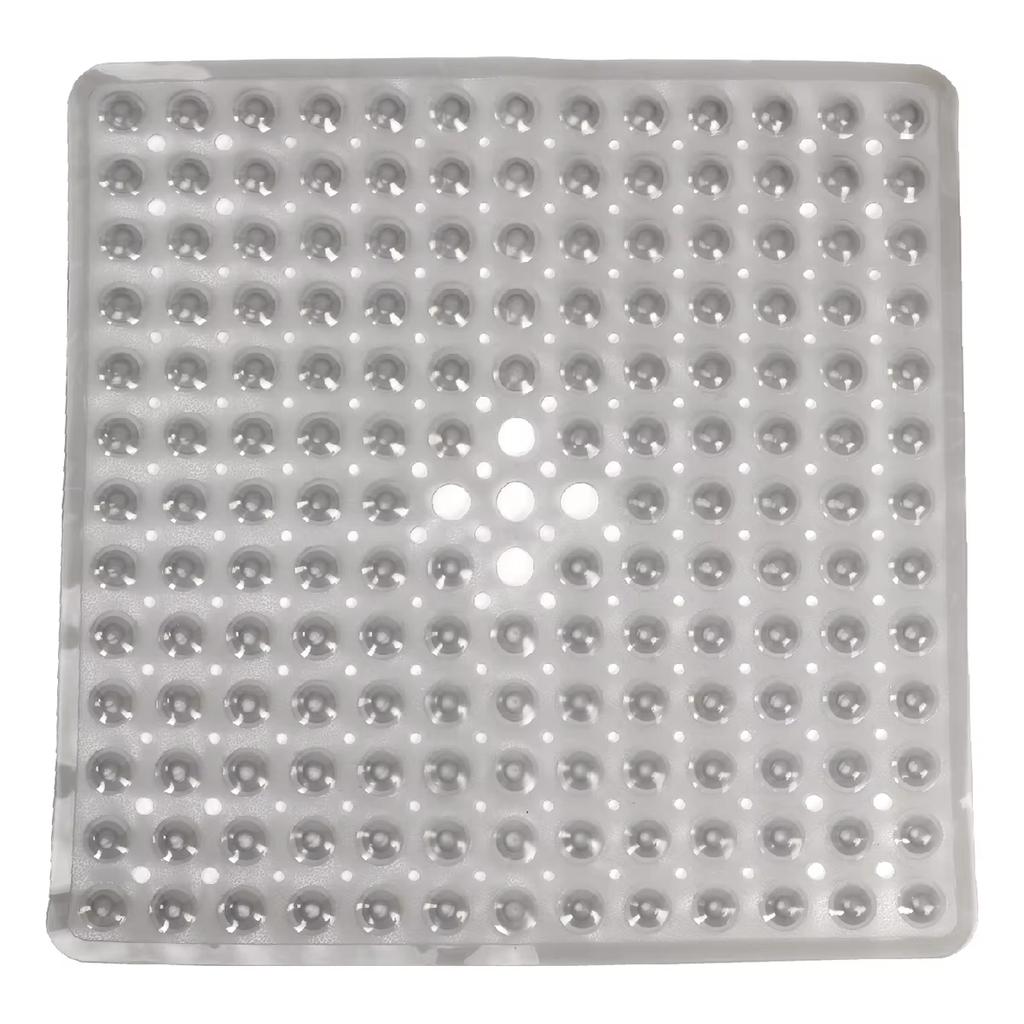 Čtvercová koupelnová předložka, Protiskluzová koupelnová předložka s přísavkami, Koupelnová předložka, Drenážní otvory, Lze prát v pračce