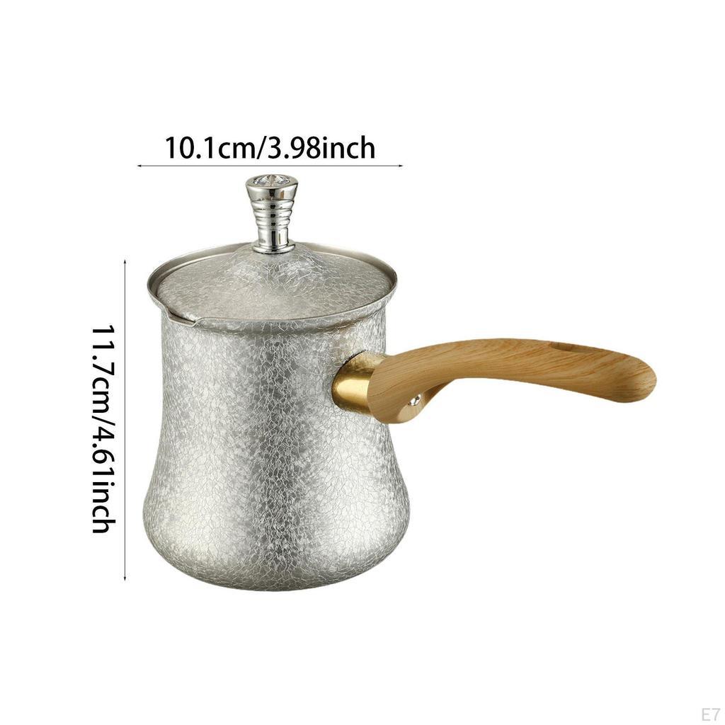 Coffee Pot Butter Milk Warmer Jug Easy to Clean Gift for Induction Cookers Chocolate Melting