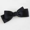 Pearlymore Ribbed Ribbon Hairpin (black)