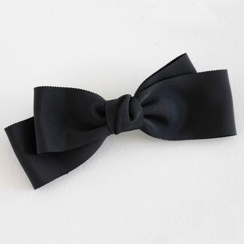 

pearlymore ribbed ribbon hairpin (black) free