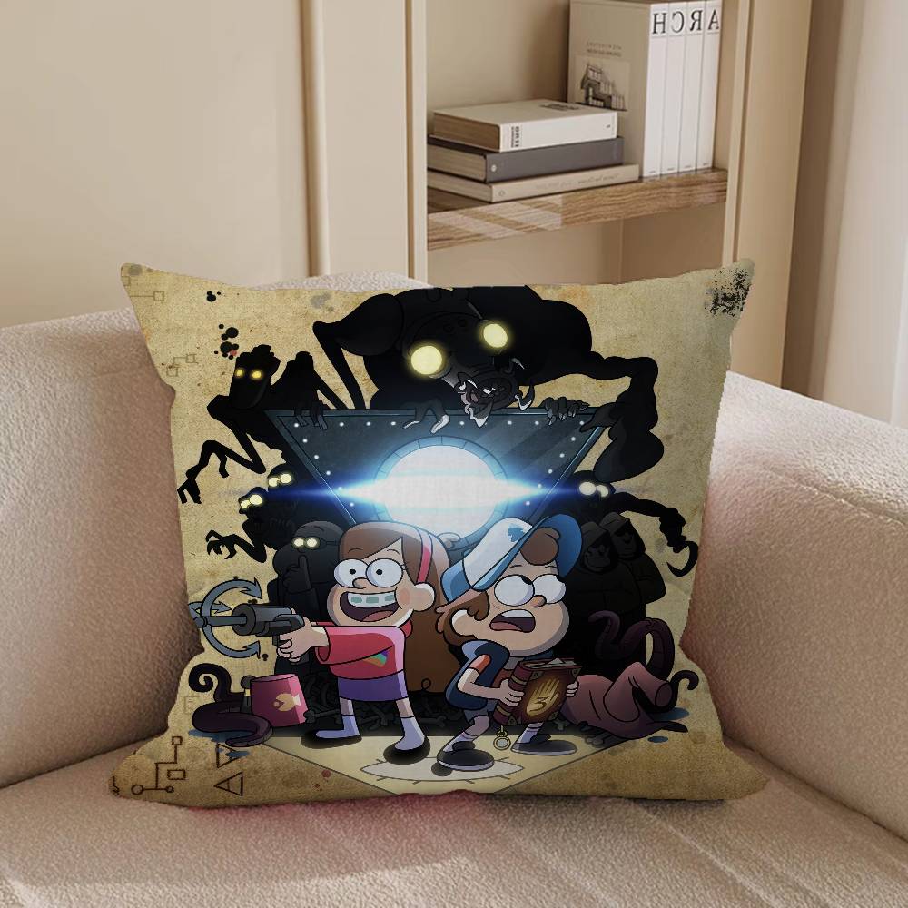 G-Gravity F-Falls Cartoon Animation Pillow Anime Pillow Sofa Bed Head Pillow Cover Cushion Cover 45x45 Cm Fashion