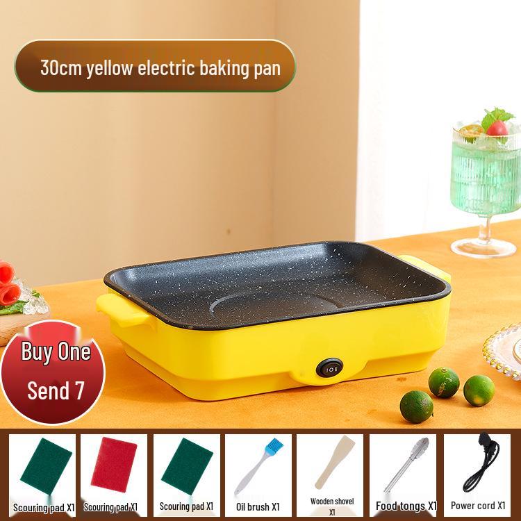 Multifunctional Electric Grill: BBQ, Griddle, Shabu-Shabu, & Fish Roaster