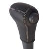 Genuine Leather Shift Knob Wrap Kit for Toyota Hijet Truck Black X Silver White S500, 1BK3D24,