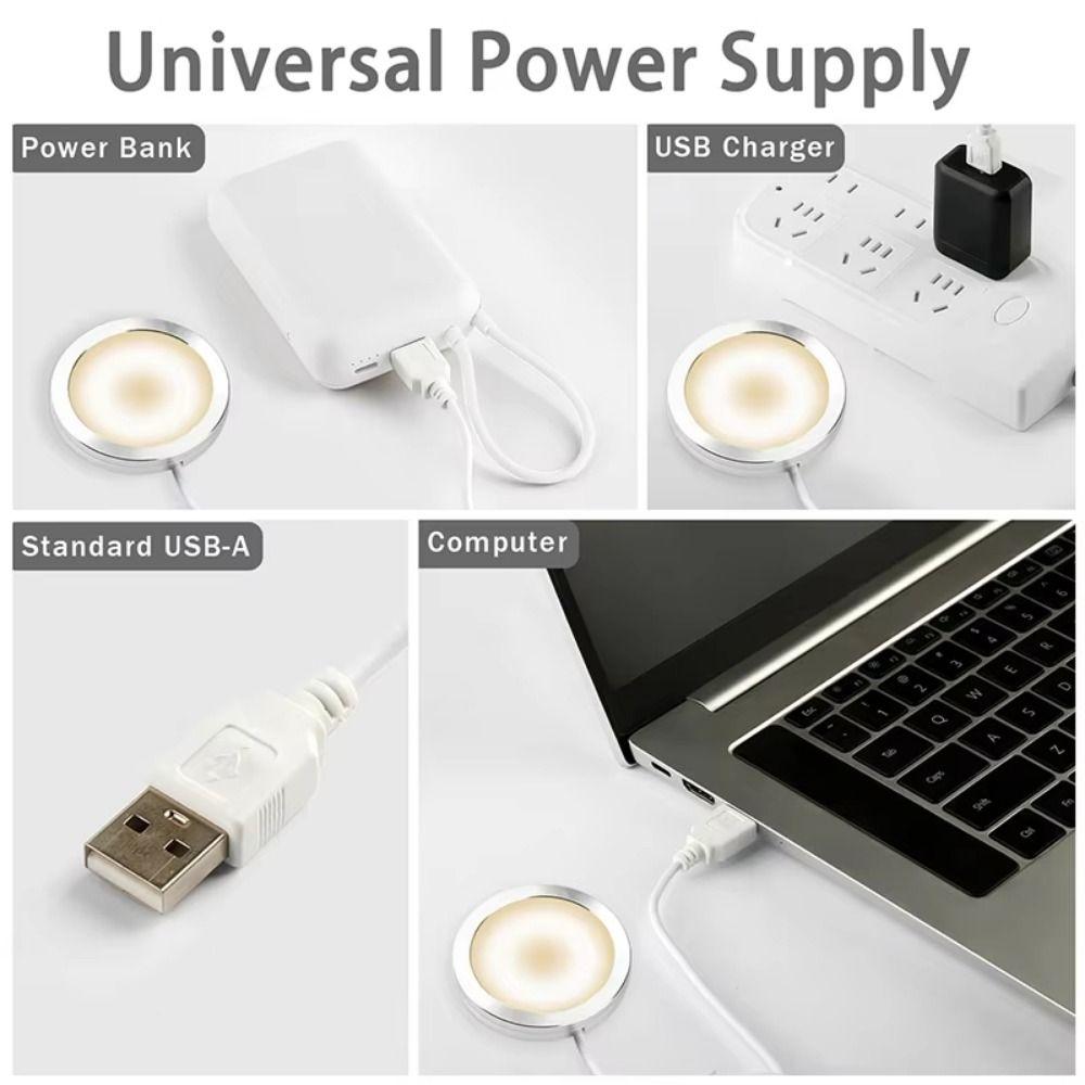 5V USB Circular Lamp RGB Color Adjustable Aluminum Zinc Zinc Alloy Lamp Ultra-thin LED Light  Custom Lighting