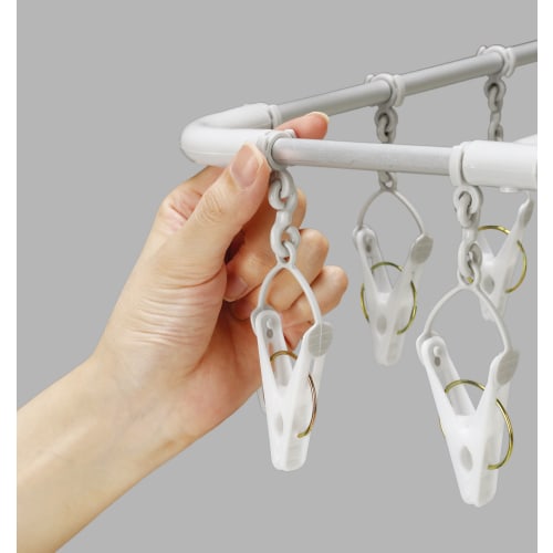 BEILU BE-01G (Gray) Laundry Supplies Horizontal Aluminum Hanger, 40 Pieces