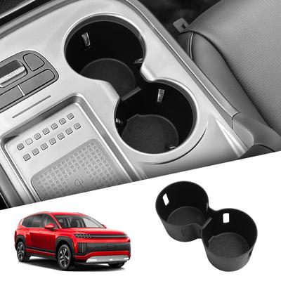 LUCKEASY for Hyundai IONIQ 9 2026 (US Version Only) Central Console Water Cup Holder TPE Car Interior Accessories Drinks Holder