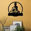Benutzerdefinierte Yoga-Namens-Metallwandkunst, Namaste-Schild für Heim-Fitnessstudio
