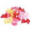 20Pcs Non-elastic Dog Hair Flower Lace Trim Pet Lace Headwear Pet Hair Tie  Daily Decoration