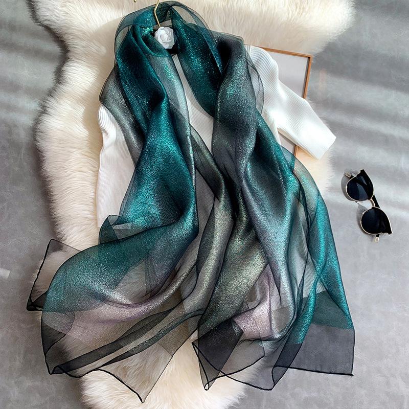New Silk Scarf Women Fashion Shawls And Wraps Lady Travel Pashmina High Quality polyester Scarves Winter Neck Wram Bandana
