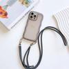 Fashion Lanyard Case For iPhone 17 Pro Max 14 12 11 13 15 16 Plus Air 16E 17E Shockproof Crossbody Cord Strap Wave Clear Cover