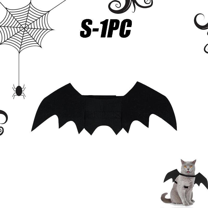 

Halloween Kawaii Pet Clothes Black Skull Pattern Harness Costume Cosplay Small Cat Kitten Dog Puppy Outfit Cute Party Gift