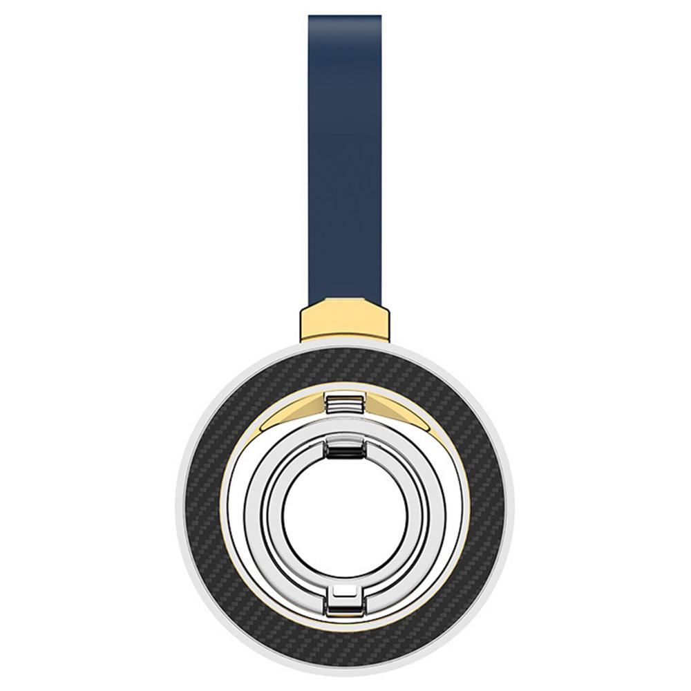 

Кільце-тримач з цинкового сплаву та силікону, магнітний, з візерунком під вуглецеве волокно, обертоване, двосторонній магнітний тримач-підставка для телефону Tarnish