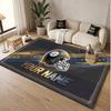 Custom Rug Pittsburgh Steelers Pattern Print Name Text Soft Non‑Slip Floor Carpet for Home Indoor Decoration