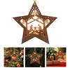 Nativity Scene Ornaments Wood Hanging Decorations Christmas Tree Mini Holiday Decors