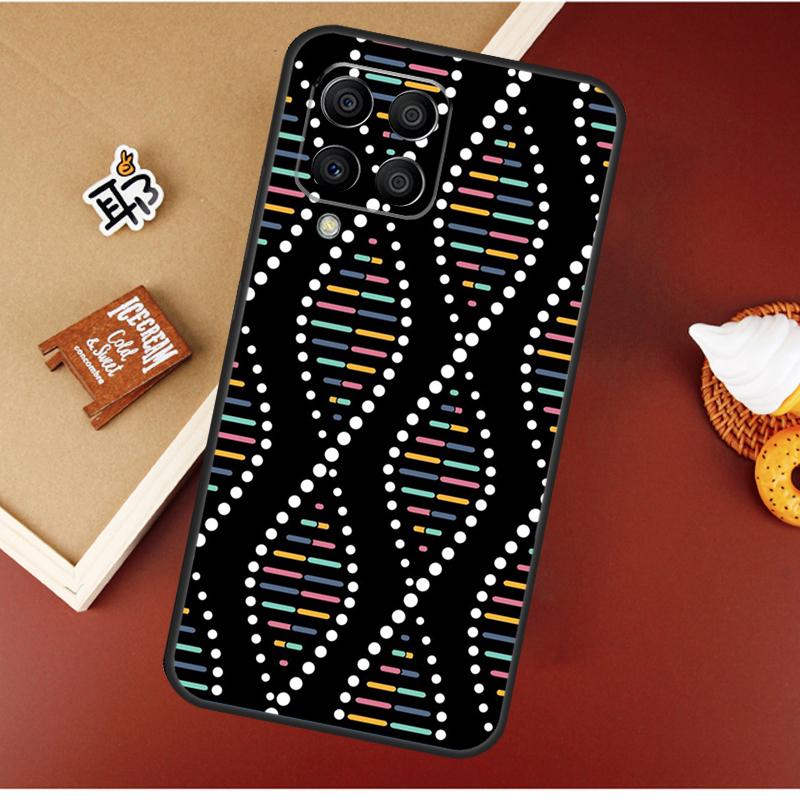 Retro DNA Science Illustration For Samsung Galaxy M30s M31s M32 M52 M12 M55 M15 M13 M23 M33 M53 M20 M21 M51 M34 M54 Case