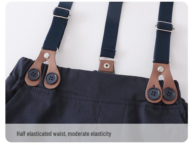 Chlapecký jarní a podzimní formální vestový oblek – Třídílný outfit pro malého gentlemana