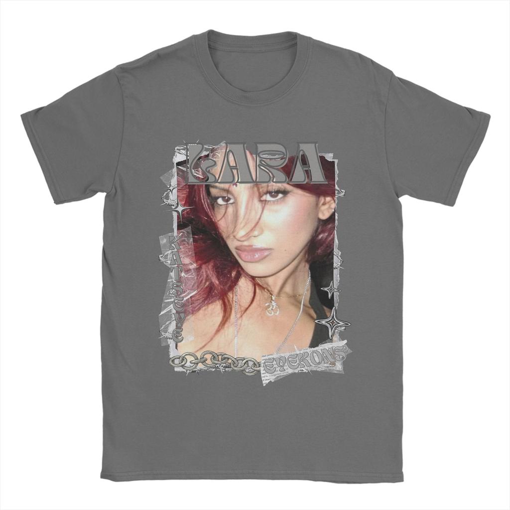 KATSEYE Lara Kpop Y2K Group TShirt for Unisex Funny Pure Cotton Tee Shirt Crew Neck Short Sleeve T Shirts Graphic Printed Clothes