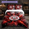 Sheffield United Football 3 Piece Bedding Set Soft Duvet Cover Set with Pillowcases Printed Bedroom Decor Set for Home