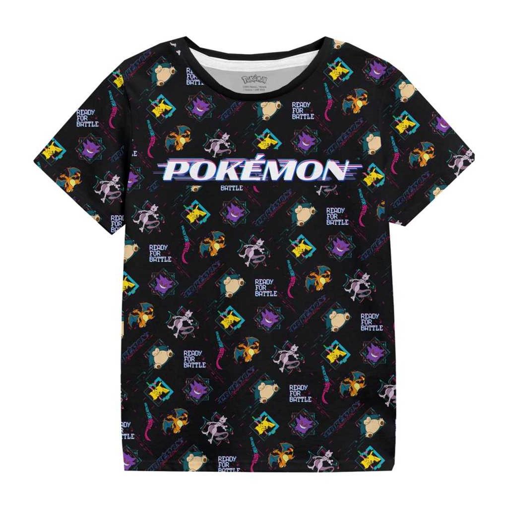 POKEMON Childrens/Kids Distorted T-Shirt