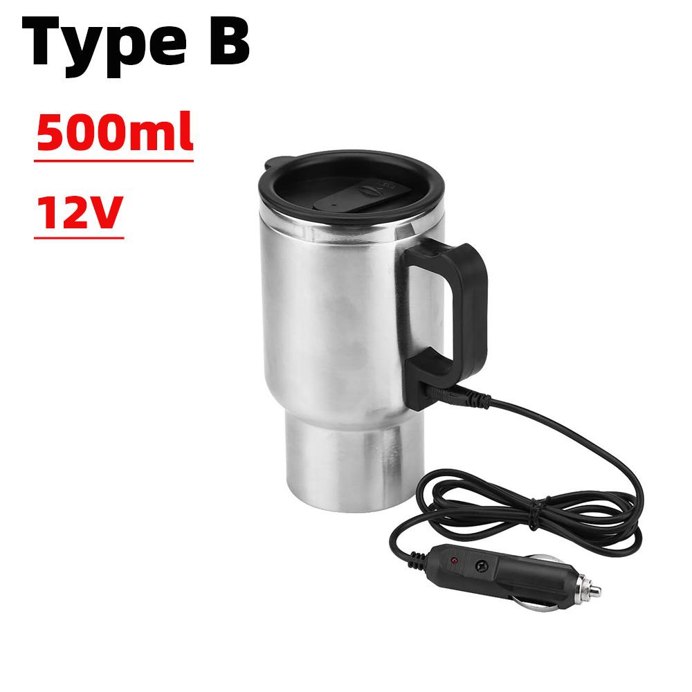Stainless Car Heated Smart Mug With Temperature Control Electric Water Cup 12V/24V Kettle Coffee Tea Milk Heated 420ML/450ml