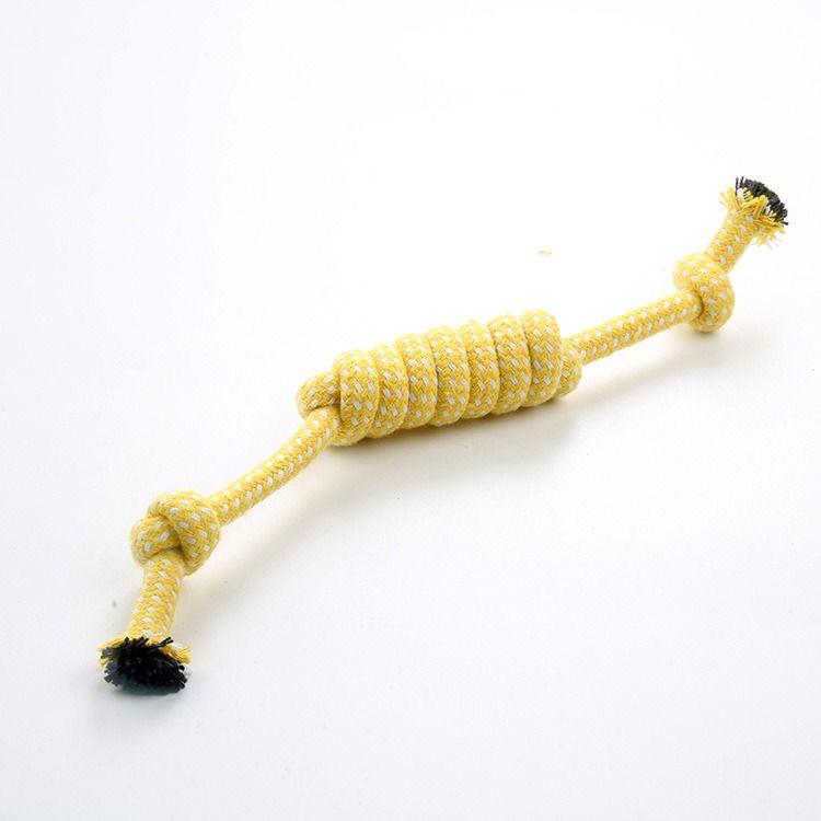 Bite-Resistant Interactive Puppy Knot Toy for Teeth Cleaning and Training