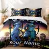 Avatar Benutzerdefinierter Name 3-teiliges Set Perfekt für das Schlafzimmer Bequemes Bettwäscheset enthält einen Bettbezug und zwei Kissenbezüge Ideales Geburtstags- oder Weihnachtsgeschenk