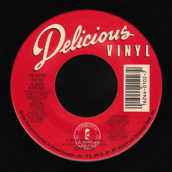 

7-дюймовая пластинка TONE LOC Wild Thing DV102 Delicious Vinyl 1988 US Rap HipHopRB Б/у