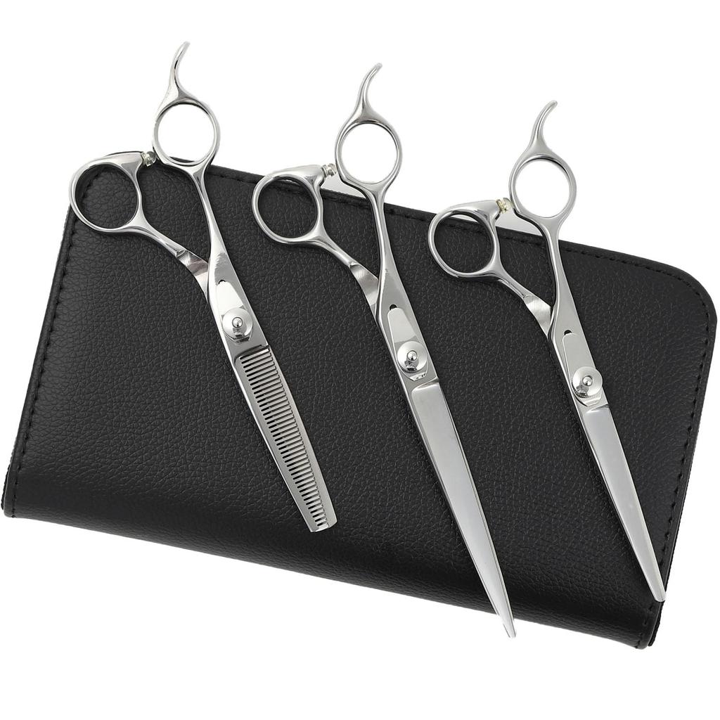 A Japanese Scissors Manufacturer Specializing In P2L for Perfect for Everyday Thinning and Bob Scissors for Pets and [PF] DEEDS, Scissors, 3-piece