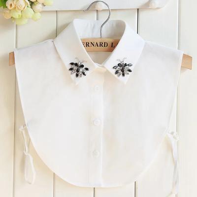 Fashion Women's Detachable Collar Shirt Fake Collar White Decoration Ladies False Collar Necklace Dress Blouse Top Accessories