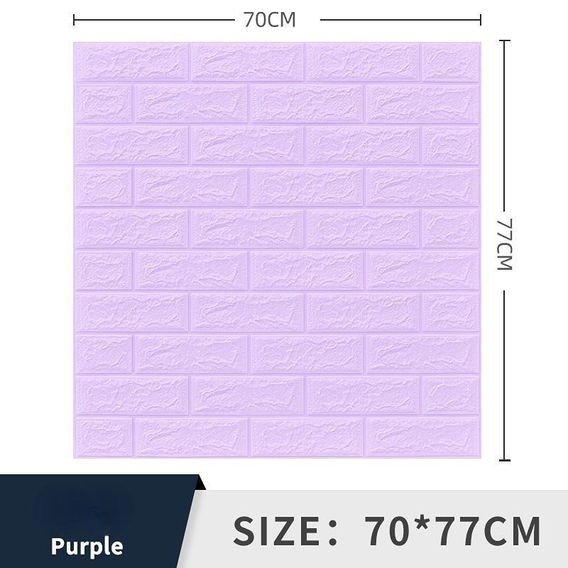 10PCS 3D Wallpaper PE Foam DIY Wall Stickers Home Decoration Wall Decoration Embossed Masonry Living Room Bedroom Background Decoration