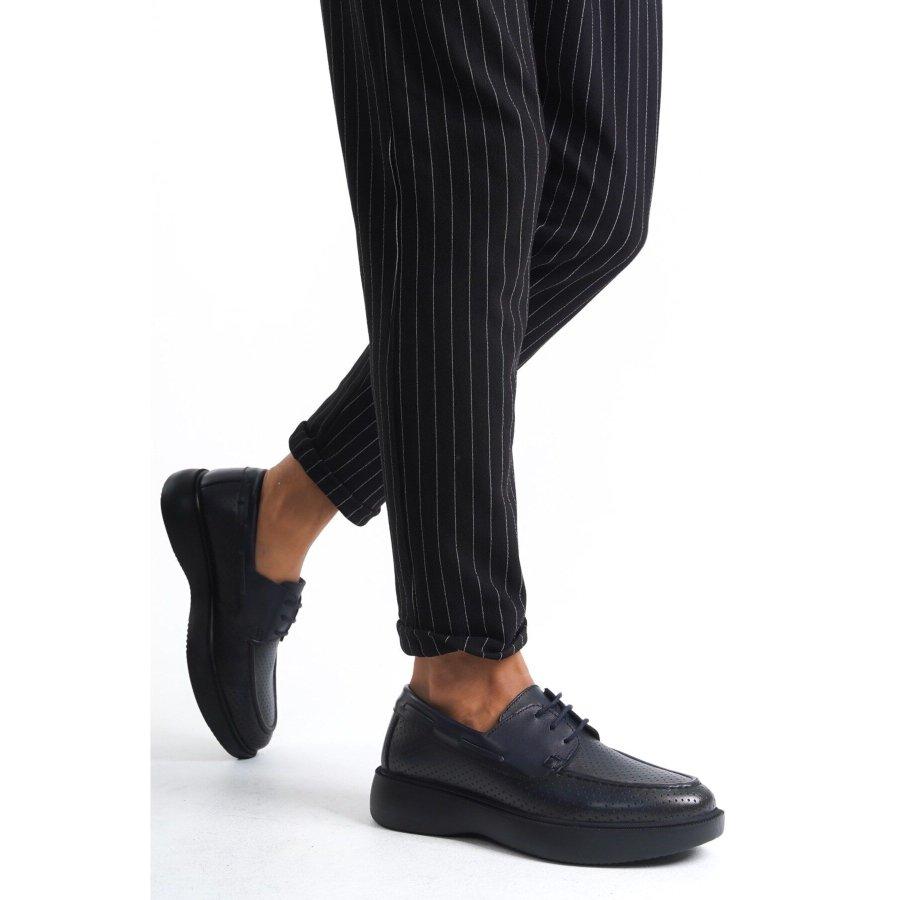 

Men s Genuine Leather Thick Sole Lace-up Casual Summer Shoes 41