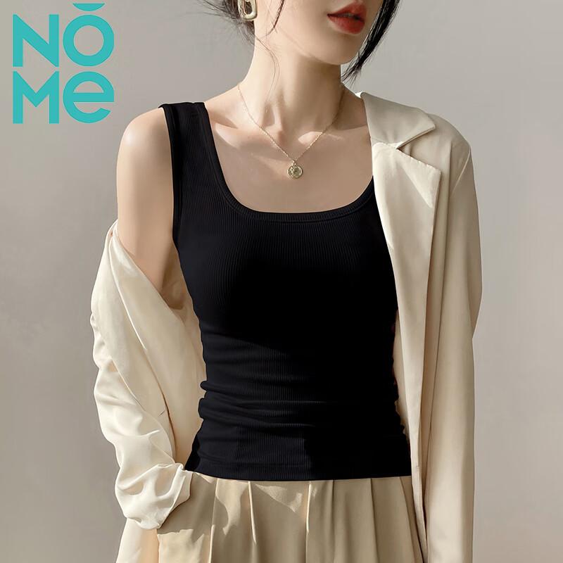 NOME Women's Ribbed Stretchy Sleeveless Camisole Tank Top