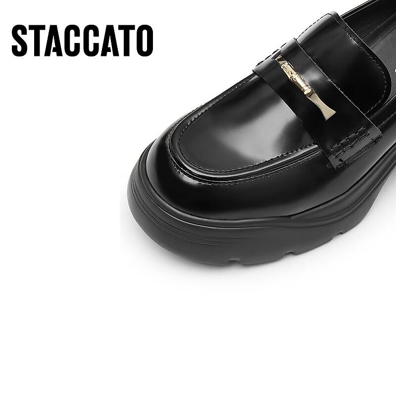 STACCATO Women's Block Heel Slip-On Loafers