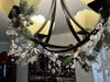 2M Transparent Snowflake Beaded Garland Christmas Tree Decoration with Chain for Wreath and Home Decor