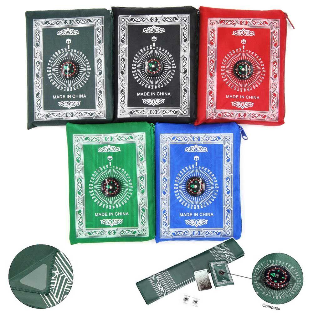 

Vintage Polyester Compass Islam Carpet Blanket Mats Eid Decoration Muslim Prayer Mat Prayer Rug 5