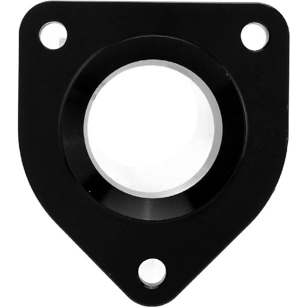 Acouto Thermostat Housing for 7.3L 1999-2003 Billet Aluminum Alloy Engine Thermostat Housing Replacement with Screws and Sealing Accessories(Black)