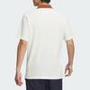 Adidas Verbiage Print Comfort Casual Sports Polo Tee Men Tops Han-Jade-White Brown JD0333