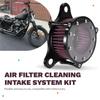 A58X-Motorcycle Air Cleaner Set Air Filter Kit For Sportster XL883 XL1200 Iron 883 48 72 1991-