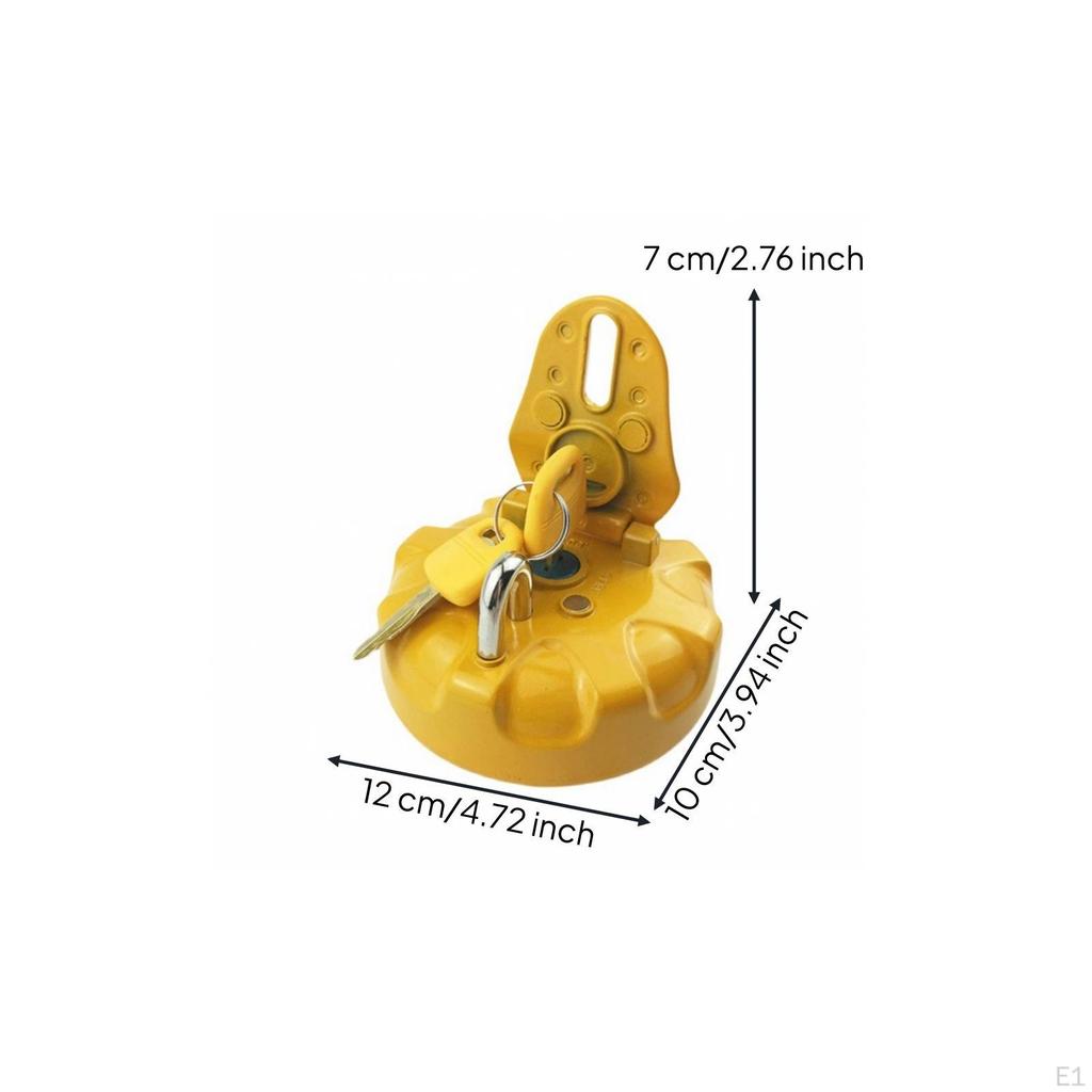 AntiTamper Locking Petroleum Tank Cap | HeavyDuty Alloy Construction, construction equipment petrol