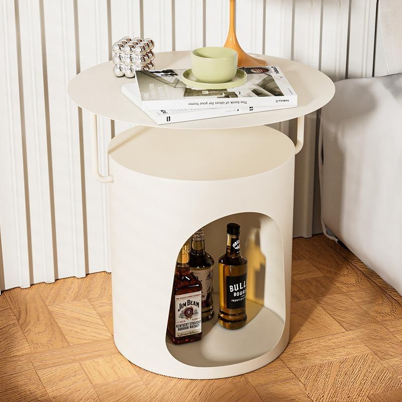 Pets Nightstand Iron Bedside Tables Luxury Aesthetic Night Storage Table Minimalist Multifunction Nightstands Bedroom Furniture