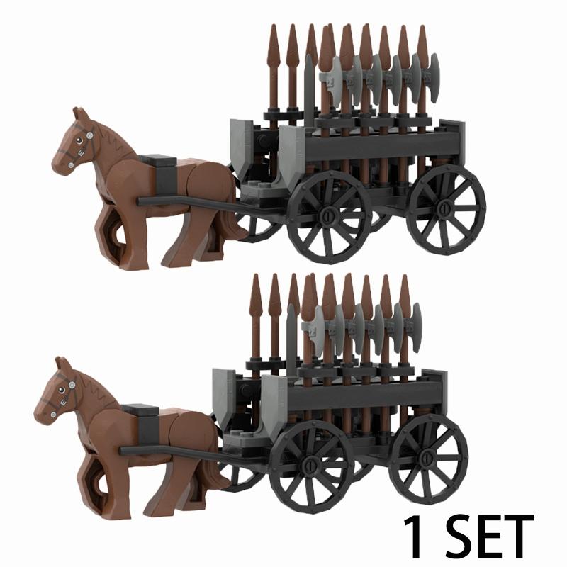 Spielzeug Militär Armee Krieg Zubehör Krieg Krieg Mittelalter Sets Bausteine Figur Transport Elefanten Pferd Waffen Dekorativ