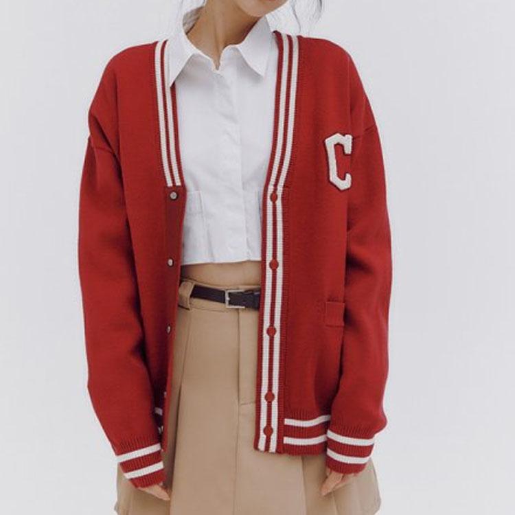 New MLB Knitwear Unisex Red 3AKCV0134-45WIS