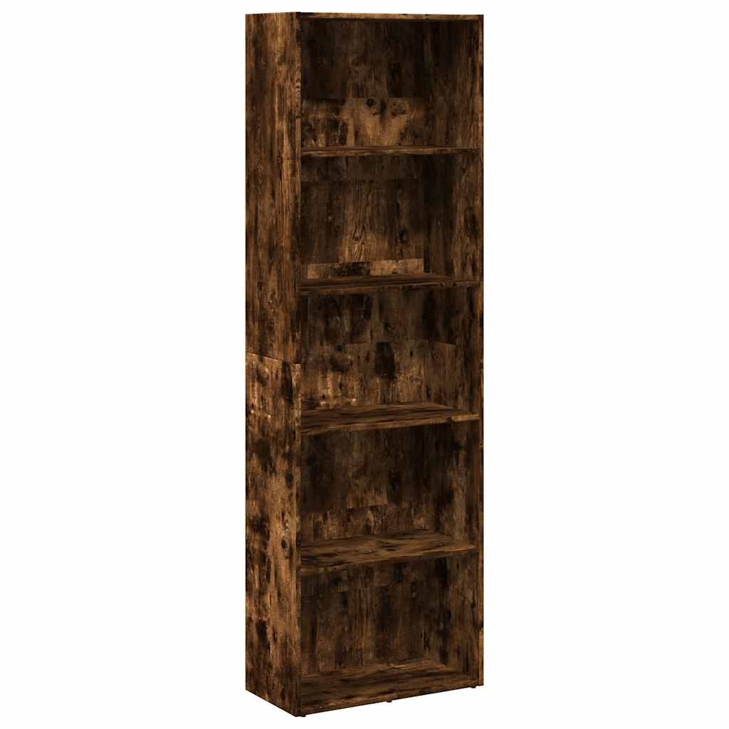 Vidaxl Bookcase, Smoked Oak, 60X30X189 Cm