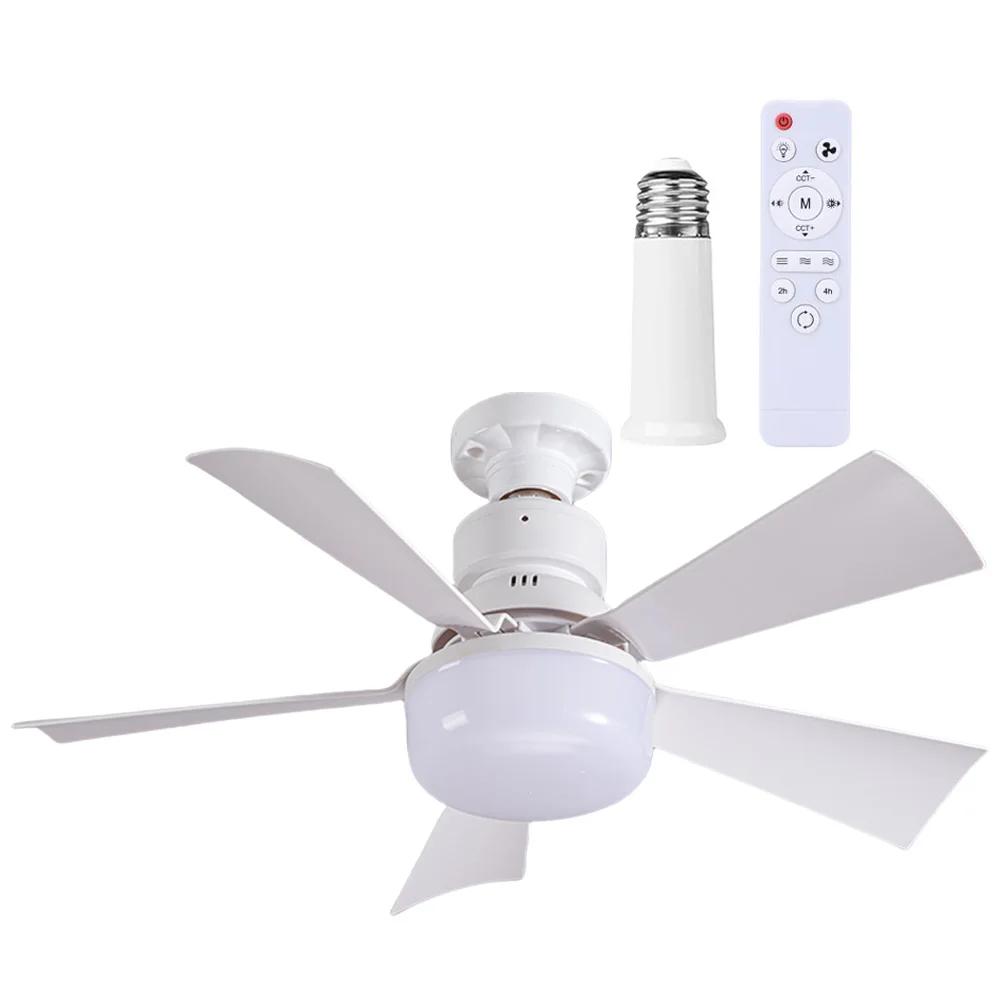 52CM/42CM Modern Ceiling Fan with LED Light Remote Control Silent Ceiling Fan for Kitchen Bedroom Basement Dining Living Room