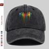 Pc Unisex Cute Cat Paw HeartShaped Print Baseball Cap with Heart Print Design Sun Hat Comfortable and Lightweight Adjustable