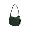 Tory Burch Emerson Minimalist Casual Zipper Patent Leather Tote Shoulder Bag Women Bags Dark-Green 139327-353