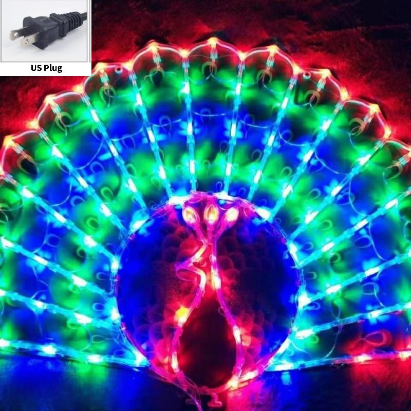 Sunflower Star Peacock Heart Shape Led Lantern String Lights With Colorful Decorative Shapes For Holiday Party Decor