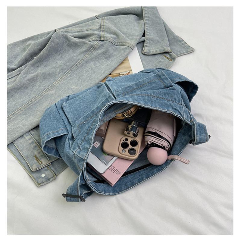 Denim Shoulder Bag Vintage Large Capacity Crossbody Bag