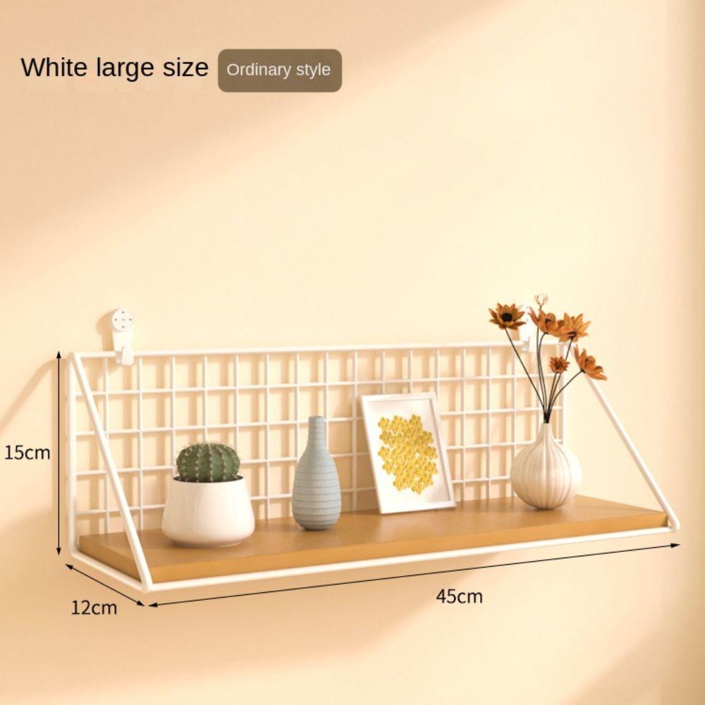 Storage Racks Wall Mounted Shelves Iron Bedroom Hanging Baskets Creative Bedside Shelves  Bedroom Style 3